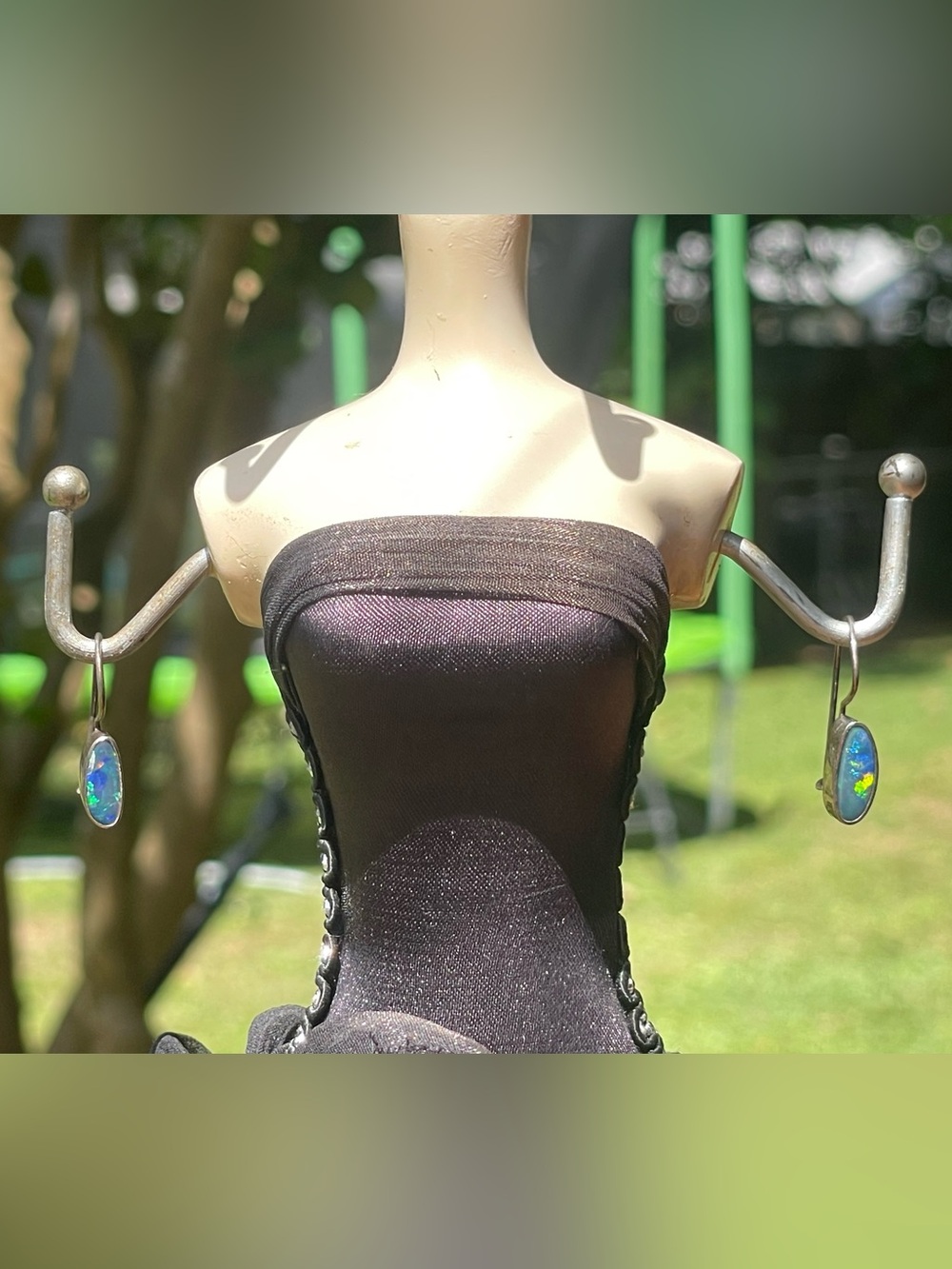 Women’s Sterling Opal Earrings